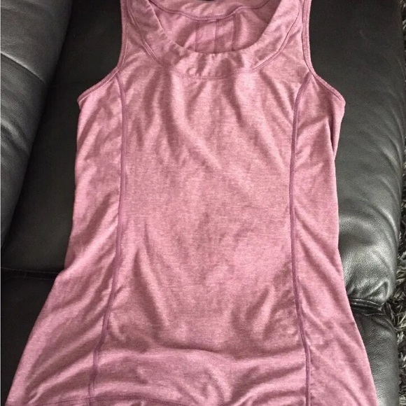 LULULEMON ATHLETICA Heathered Plum DASH TANK II Top size 6 SMALL - Picture 3 of 6